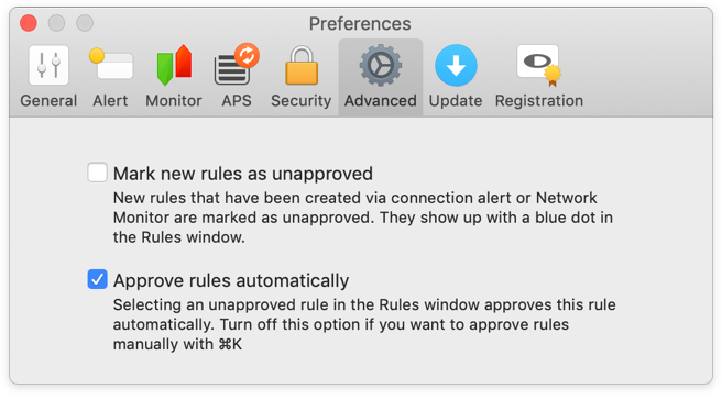 Advanced Preferences