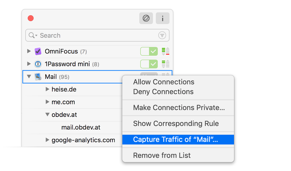 Capture Traffic in Network Monitor
