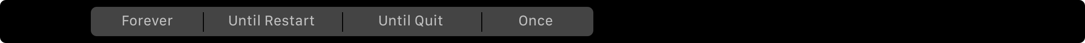 Touch Bar lifetimes