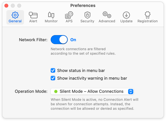 General Preferences