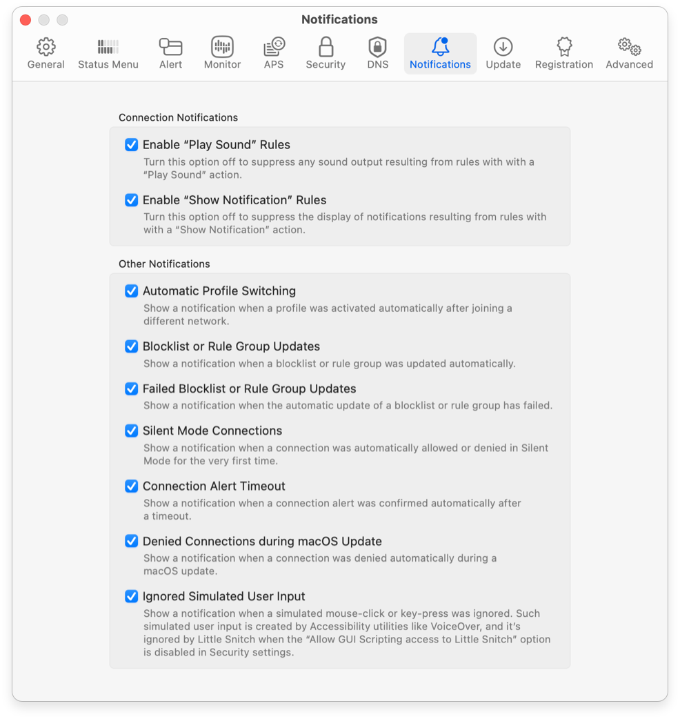 Notification Settings