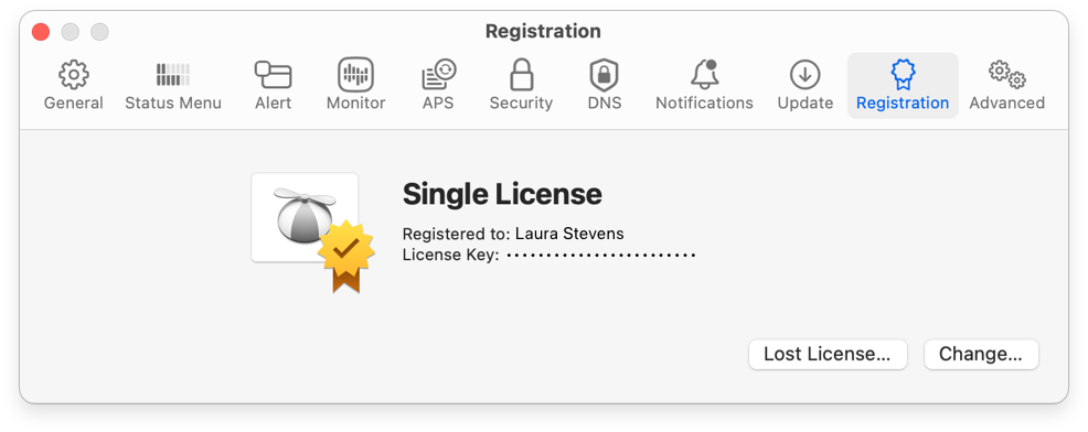 Registration Settings